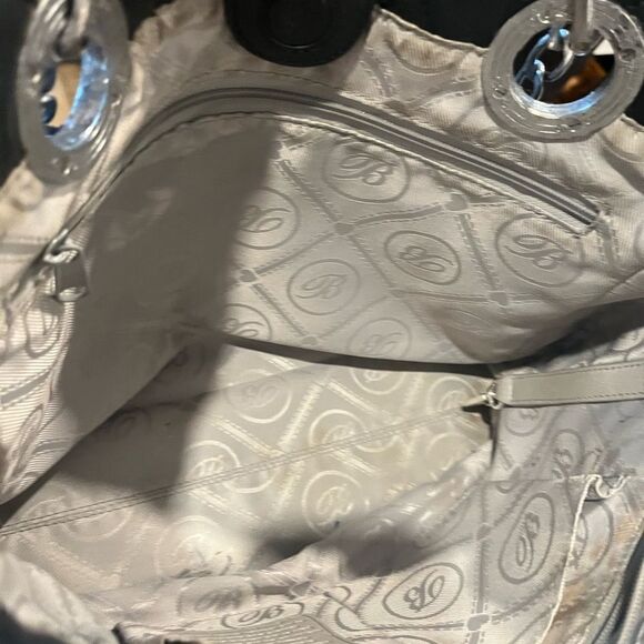 Brighton Black Leather Quilted hand shoulder Bag - Picture 10 of 13